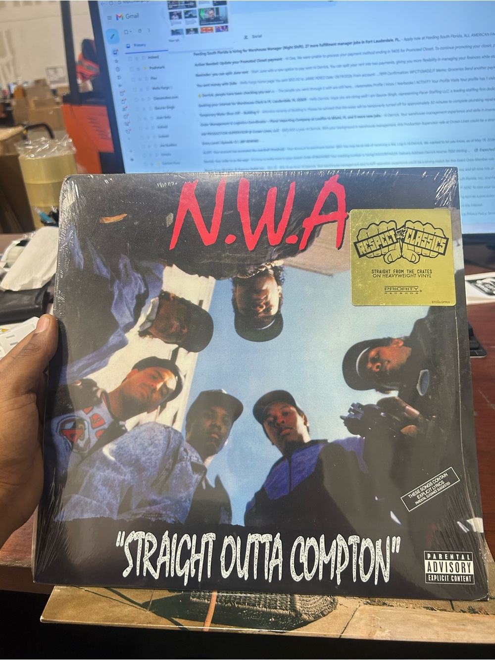 N.W.A "Straight Outta Compton" Vinyl - still in plastic never opened